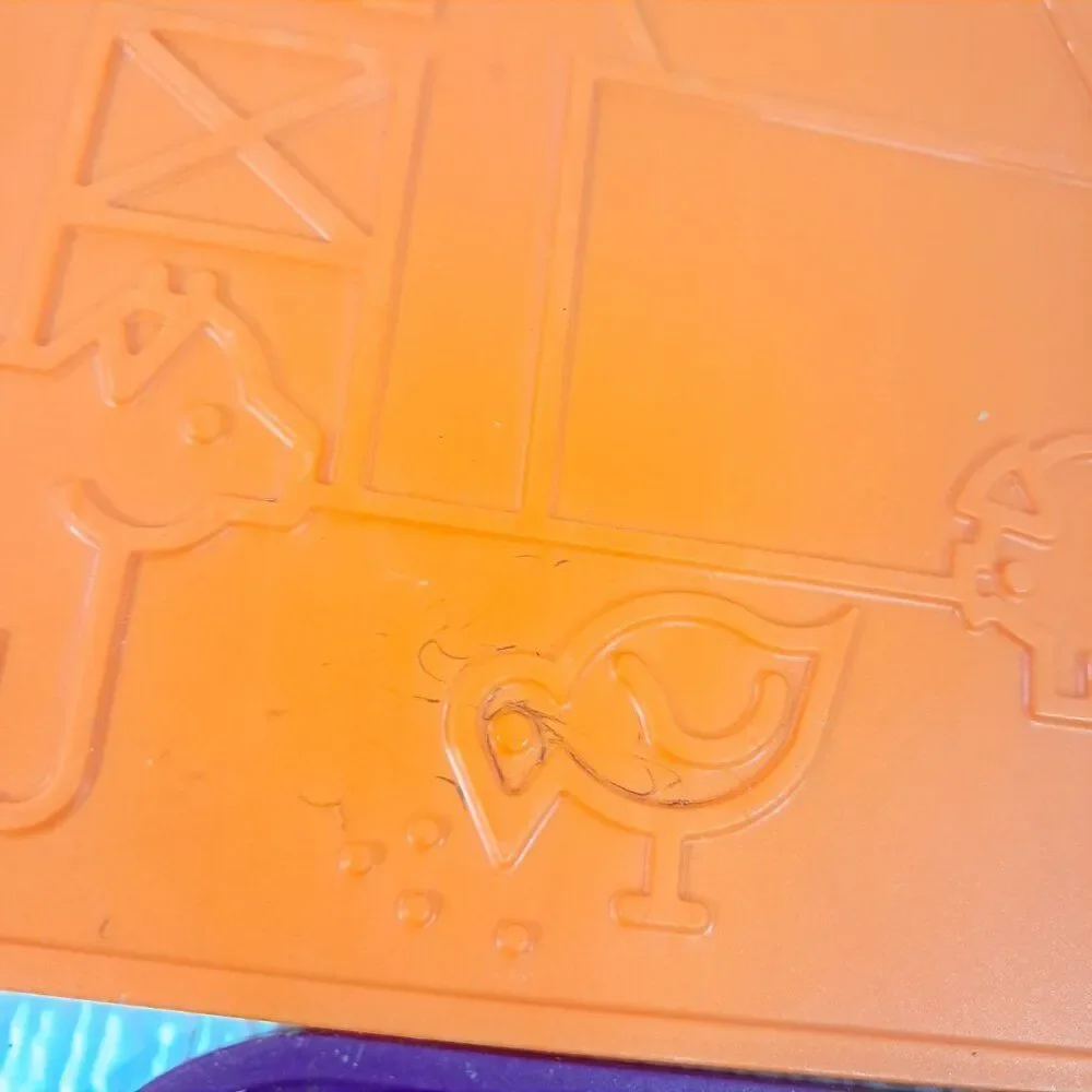 Vintage Tupperware TupperToys‎ Art Set Rubbing Plates with Carry Case lunchbox